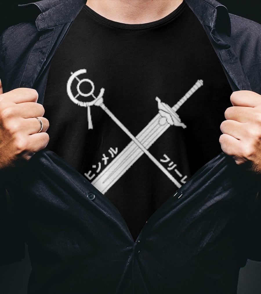 Himmel Frieren Sword Staff Japanese T-Shirt