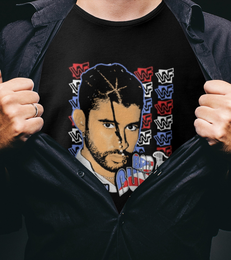 WWE Bad Bunny WWF New Generation Iconic Superstar T-Shirt