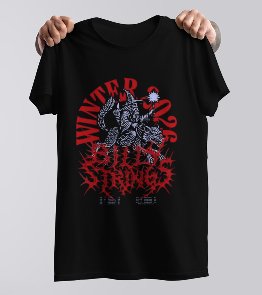 Billy Strings Winter 2026 Wizard Metal Tour T-Shirt
