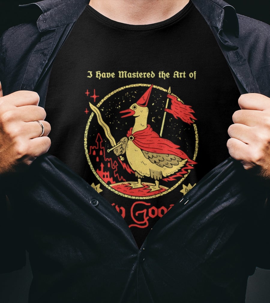 I Have Mastered The Art Of Silly Goosery Wizard Goose With Wand And Cape T-Shirt