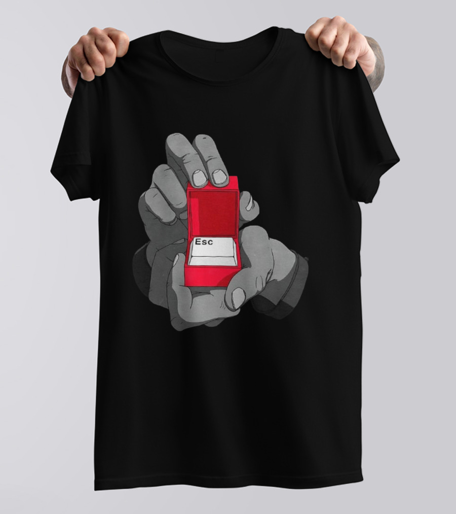 Red Box Proposal ESC Key Meme T-Shirt