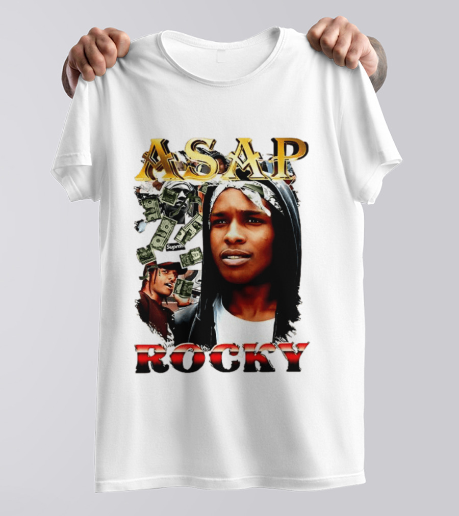 ASAP Rocky Supreme Dollar Money Music Lover T-Shirt