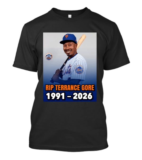 Rip Terrance Gore Mets Tribute 1991 2026 NYM News Baseball T-Shirt