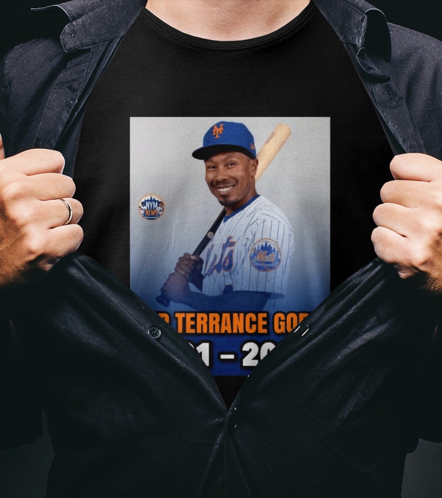 Rip Terrance Gore Mets Tribute 1991 2026 NYM News Baseball T-Shirt