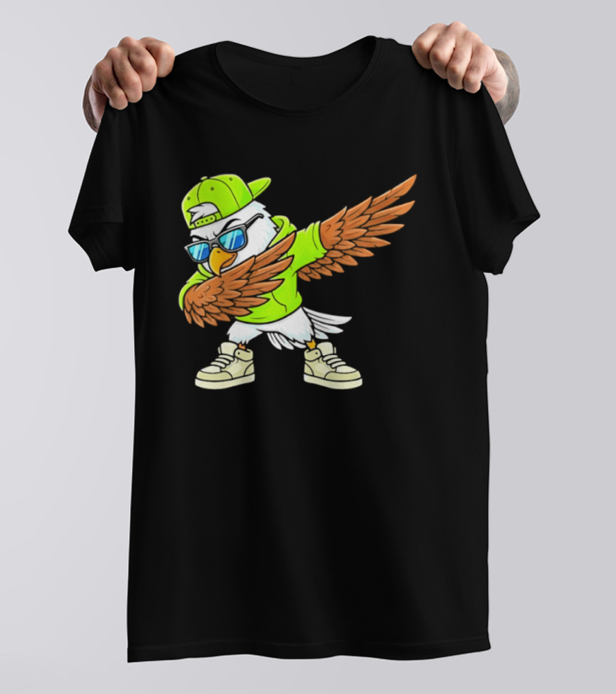 Seattle Seahawks Dabbing Hip Hop Eagle Fan T-Shirt