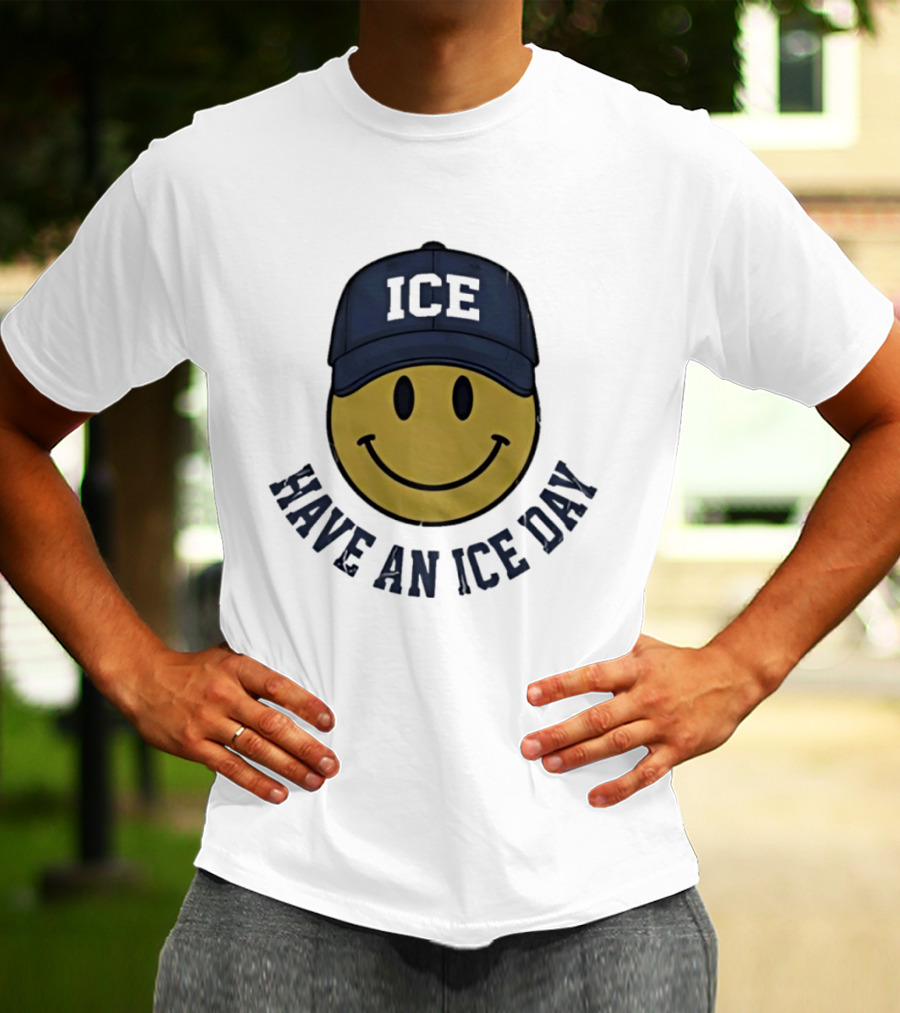 Have An Ice Day ICE Smiley Face Youth T-Shirt