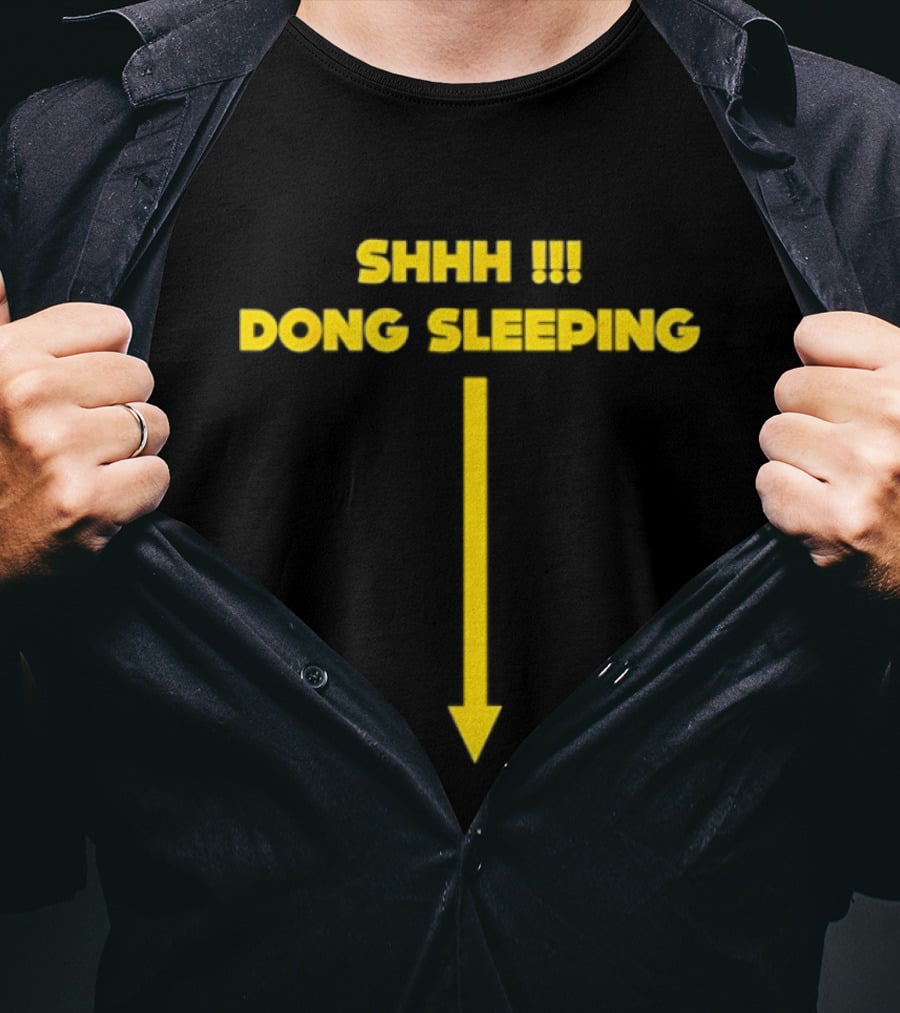 Shhh Dong Sleeping Arrow Humor T-Shirt