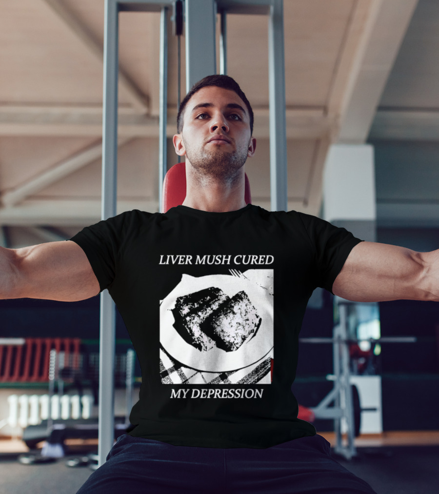 Liver Mush Cured My Depression By Graham Irvin Plate T-Shirt