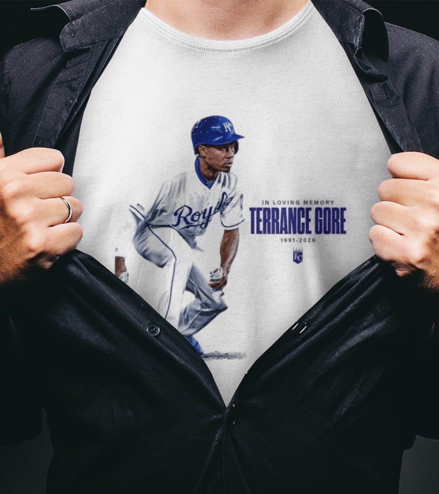Kansas City Royals Terrance Gore 1991 2026 RIP In Loving Memory T-Shirt