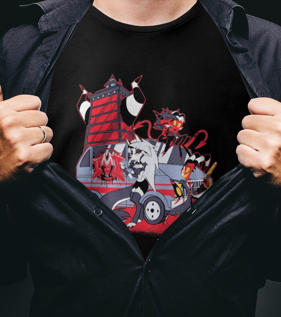 SpindleHorse IMP Van Characters Cartoon T-Shirt