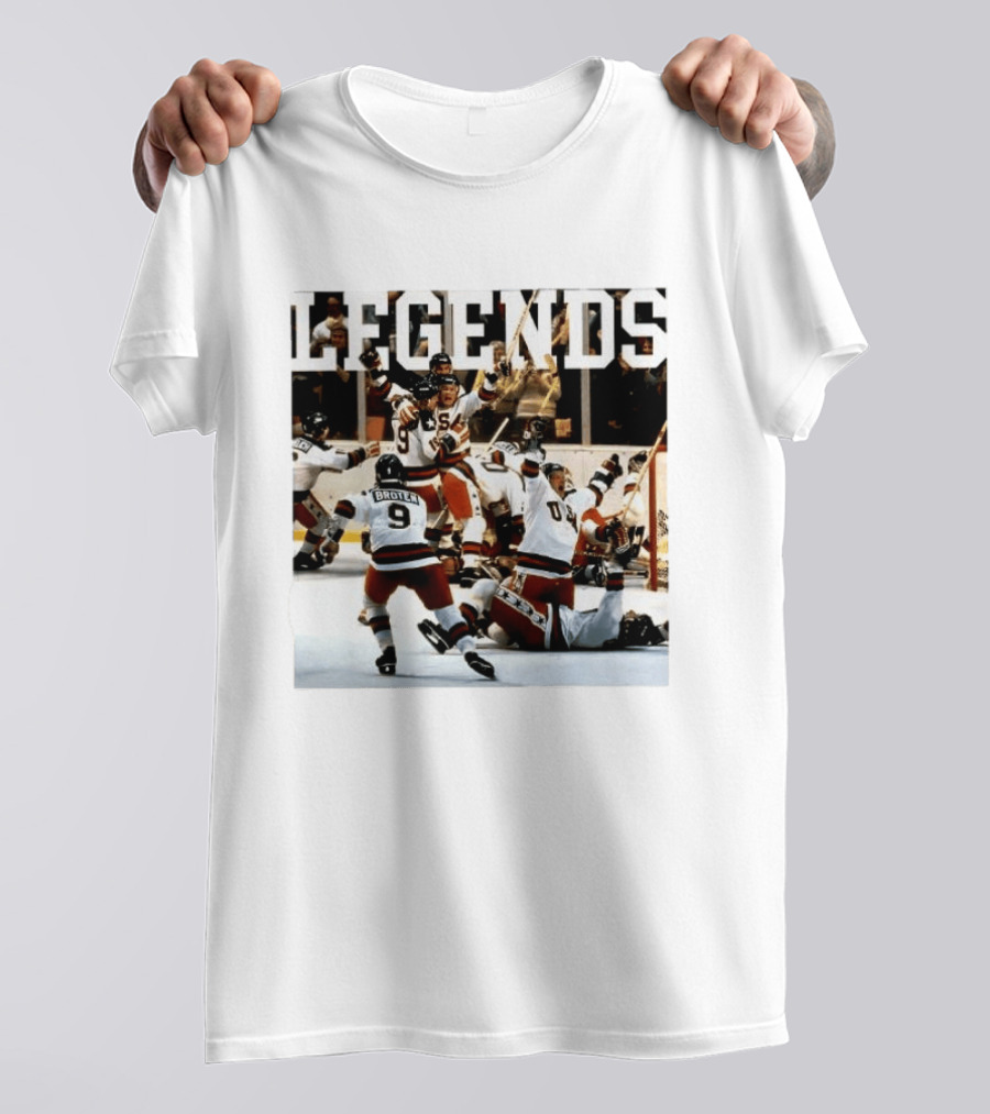 Miracle On Ice Legends Boys Of '80 Hockey Moment T-Shirt