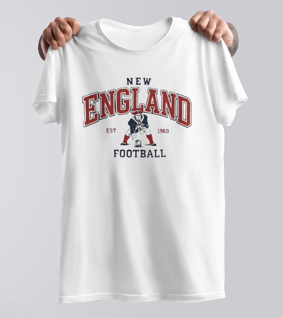 New England Football Est 1960 Classic Vintage Style Patriots T-Shirt