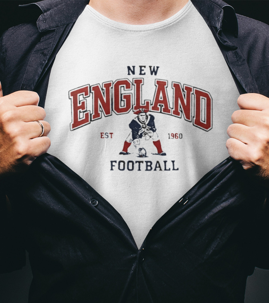 New England Football Est 1960 Classic Vintage Style Patriots T-Shirt