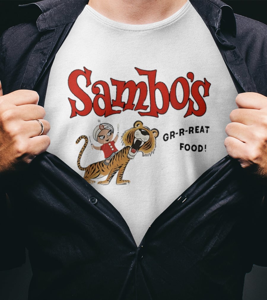 Sambo's Restaurant GR R REAT Food Cartoon Tiger And Boy T-Shirt