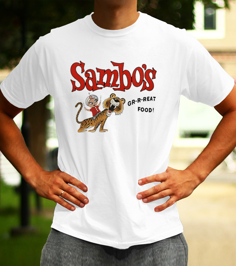 Sambo's Restaurant GR R REAT Food Cartoon Tiger And Boy T-Shirt