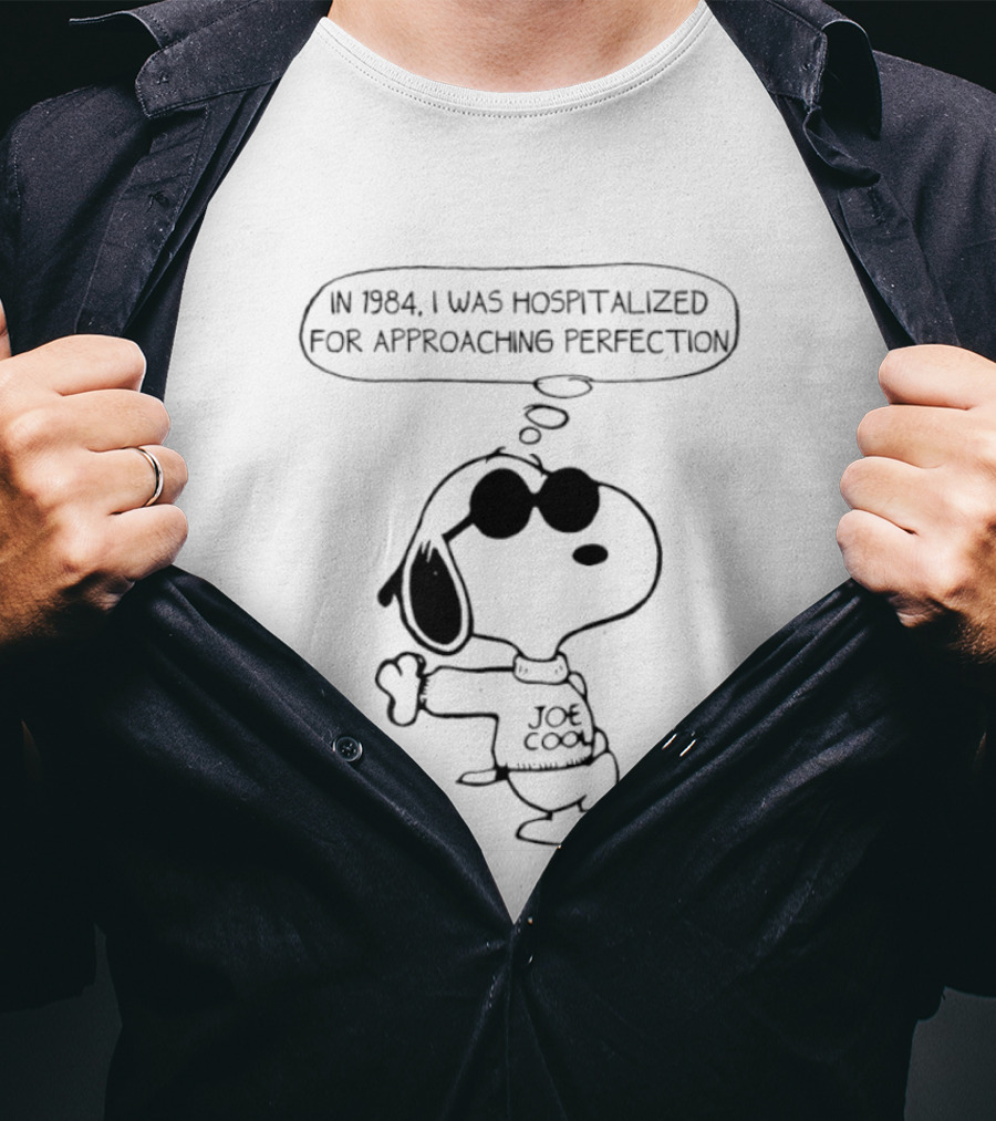 Snoopy Joe Cool 1984 Hospitalized For Approaching Perfection T-Shirt