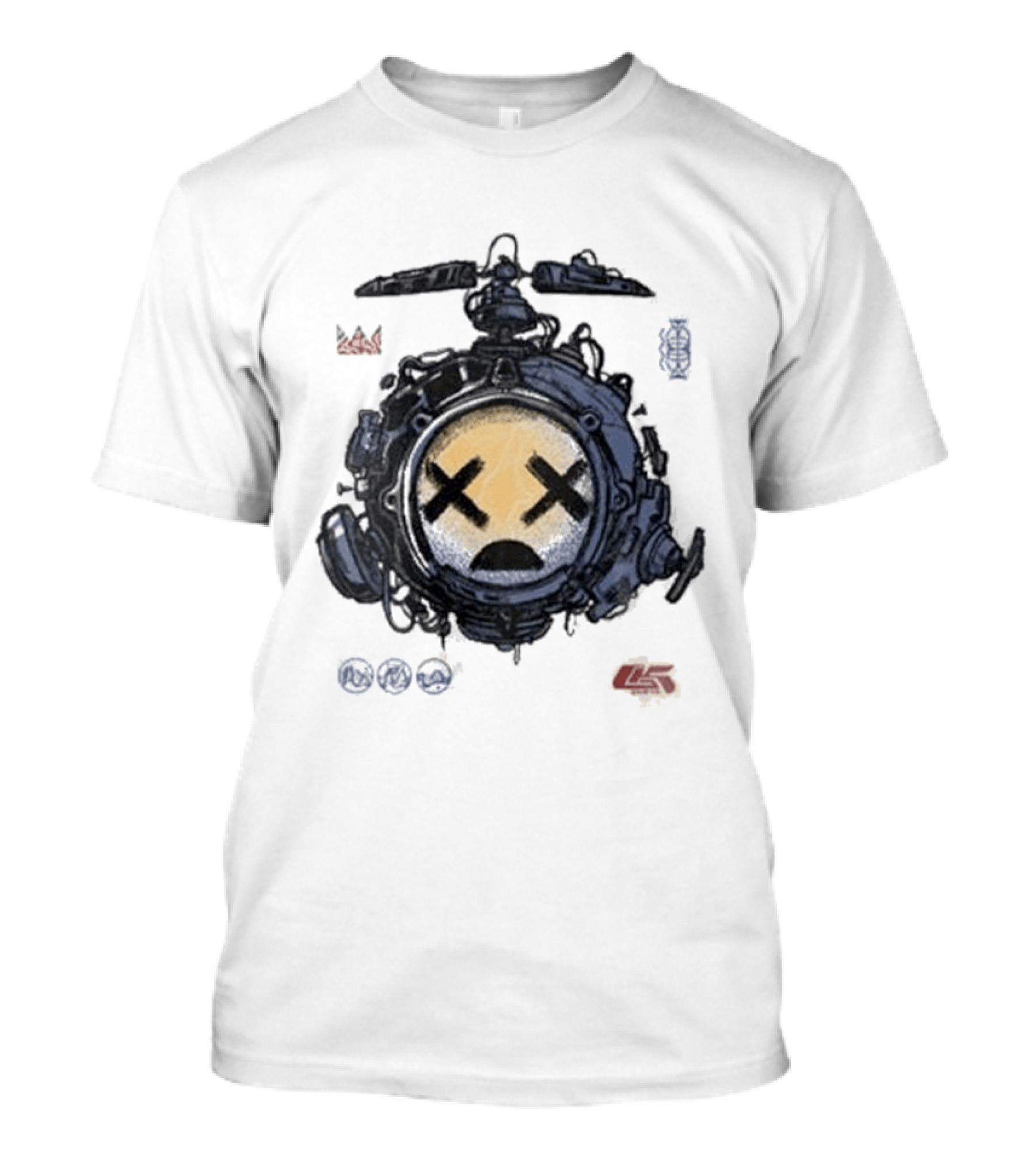 Good Kid Drone X Eyes Sad Face Tech Sphere T-Shirt