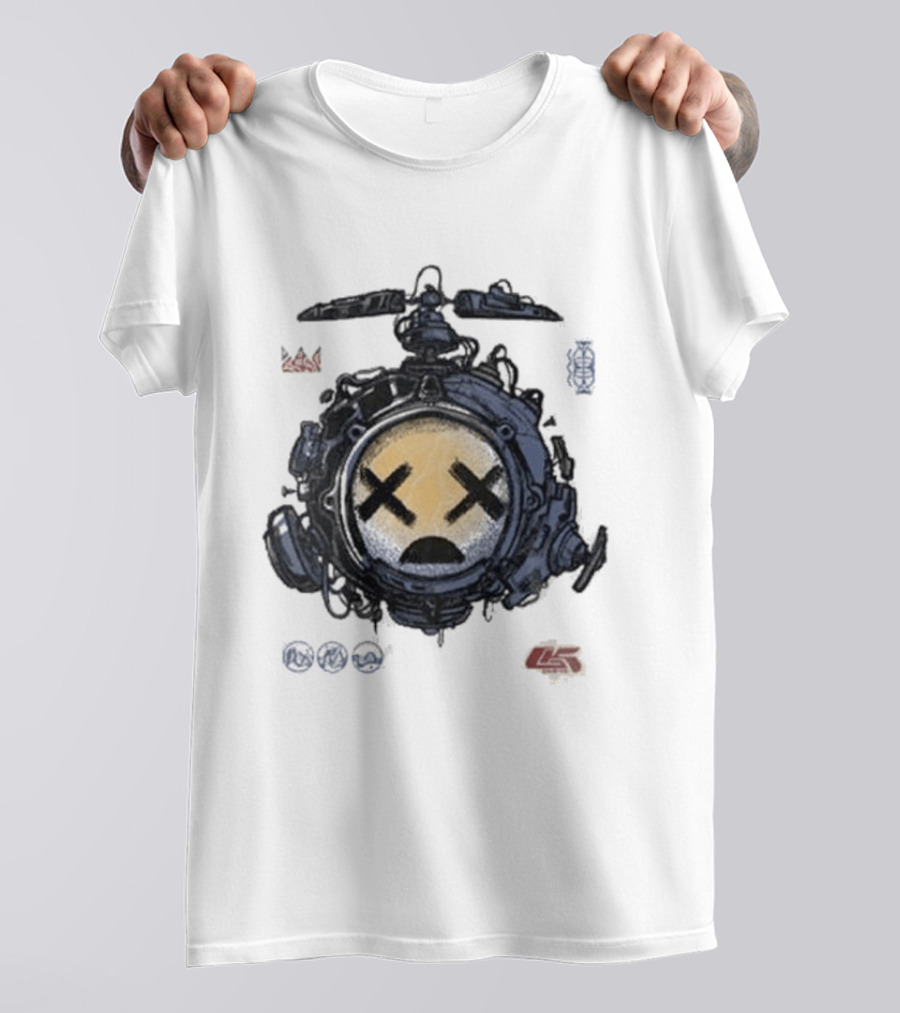 Good Kid Drone X Eyes Sad Face Tech Sphere T-Shirt