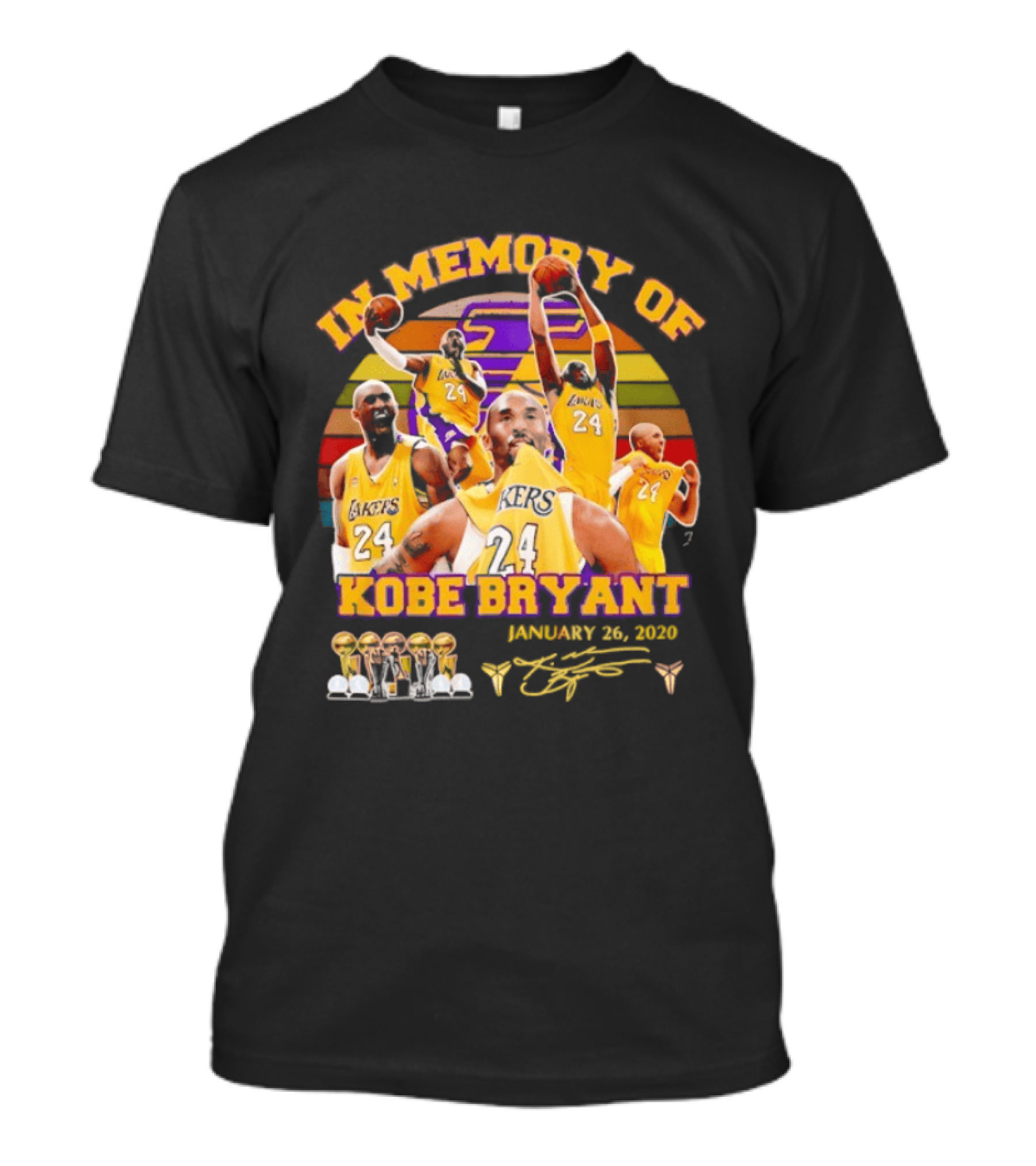 Kobe Bryant Los Angeles Lakers January 26 2020 Memorabilia T-Shirt