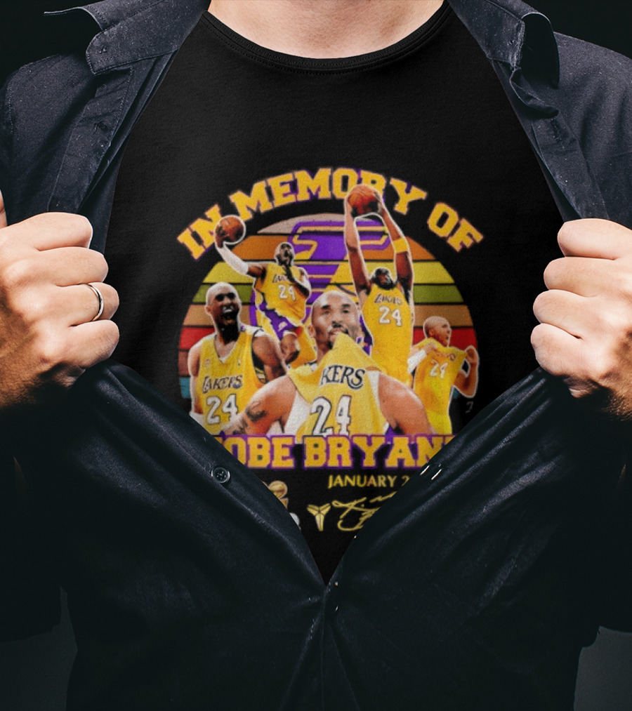 Kobe Bryant Los Angeles Lakers January 26 2020 Memorabilia T-Shirt
