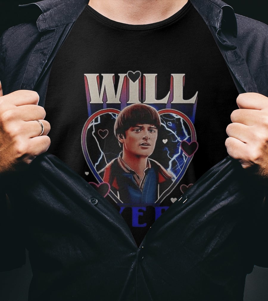 Will Byers Stranger Things Heart Electric T-Shirt