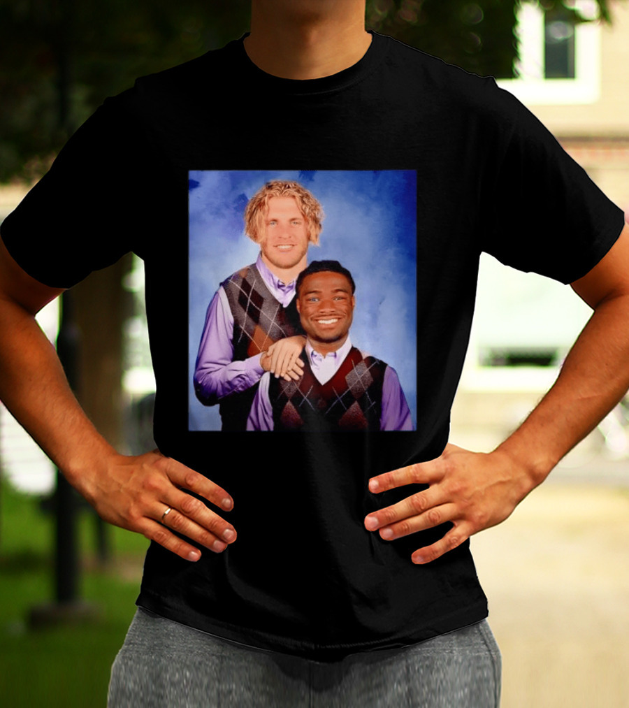 Cooper Kupp Jalen Milroe Step Brothers Comedy Parody Sweater Vest Collage T-Shirt