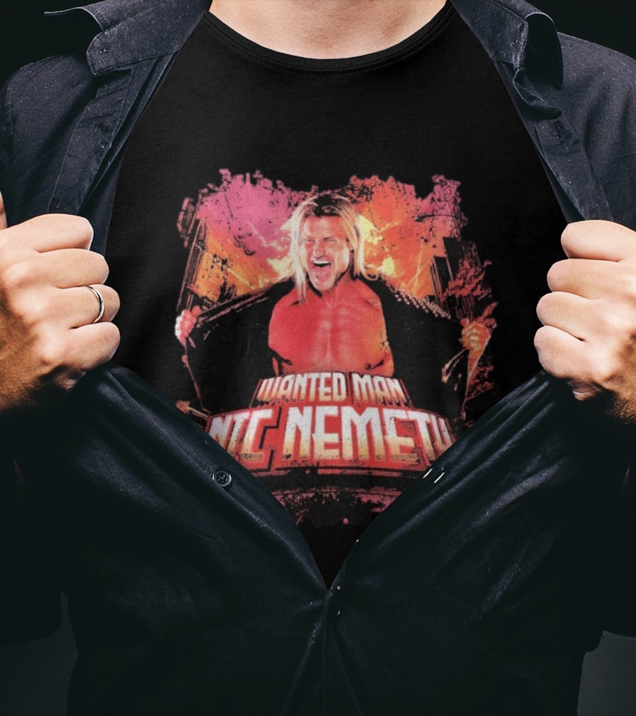 Wanted Man Nic Nemeth Most Wanted Wrestling Legend T-Shirt