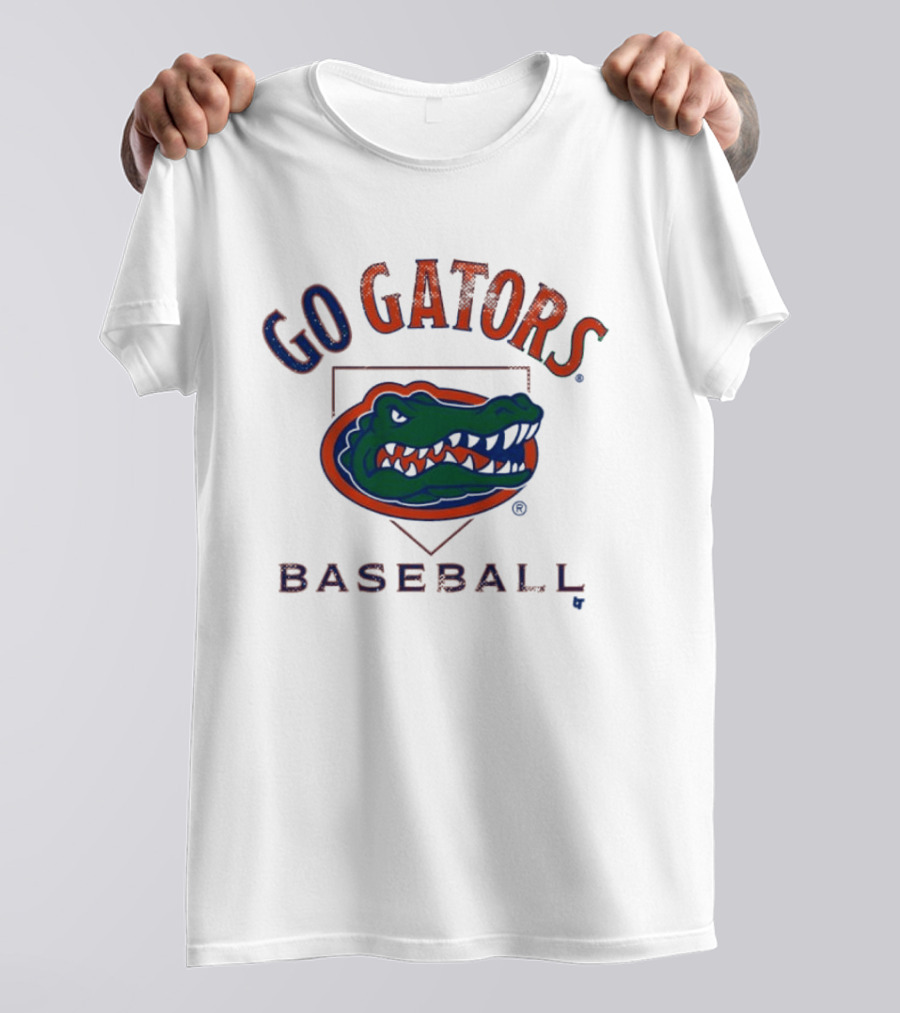 Go Gators Florida Baseball Team Home Plate T-Shirt