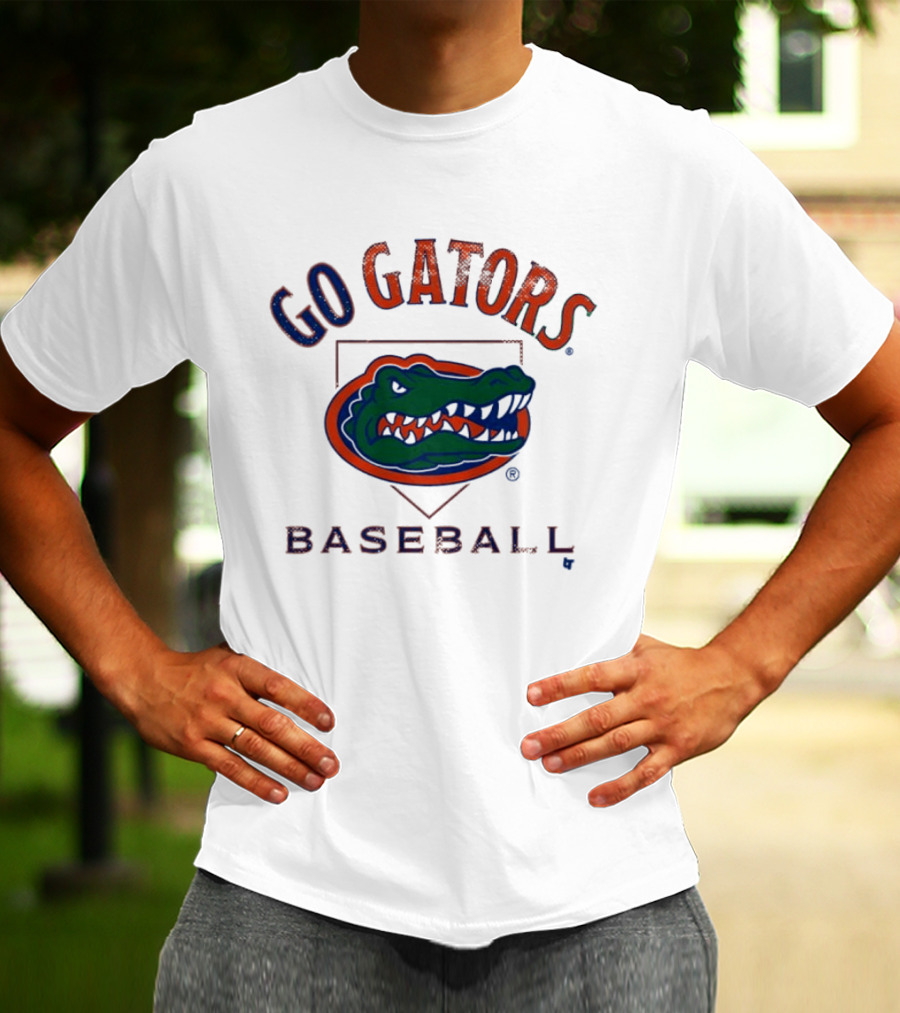 Go Gators Florida Baseball Team Home Plate T-Shirt