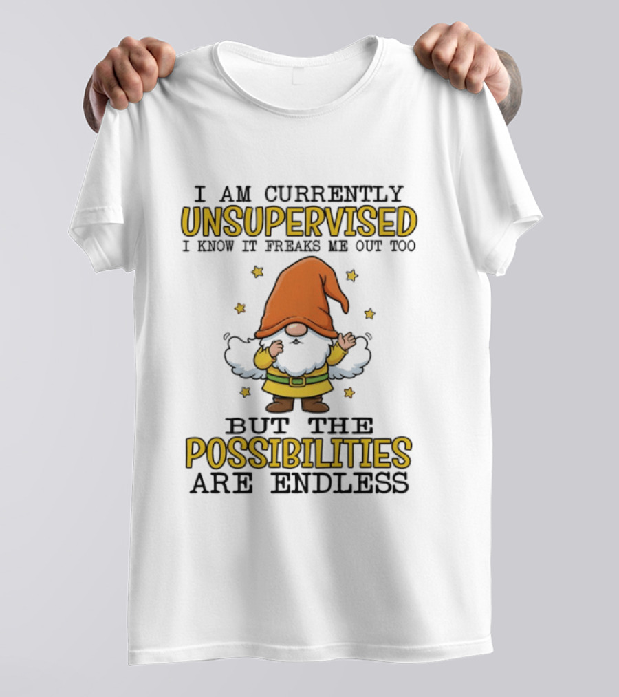 Gnome Unsupervised Adventure Endless Possibilities T-Shirt