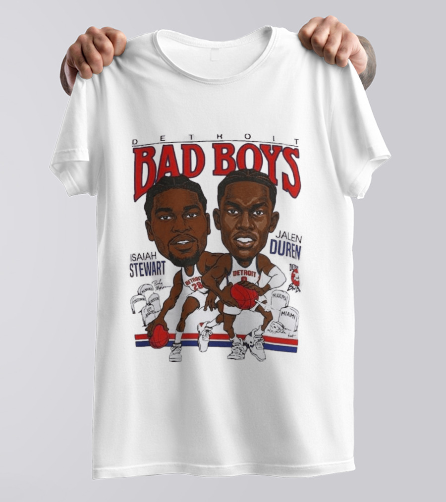 Isaiah Stewart Jalen Duren Detroit Pistons Bad Boys Basketball T-Shirt