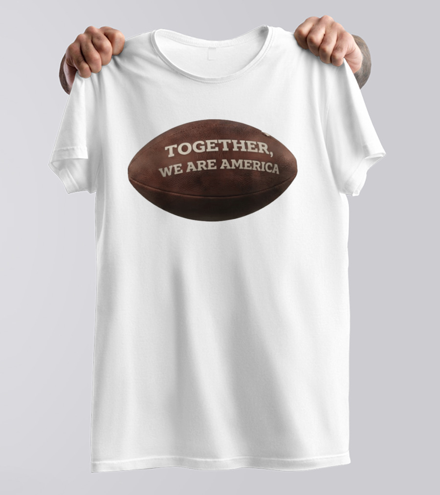 Together We Are America Bad Bunny Benito Football T-Shirt