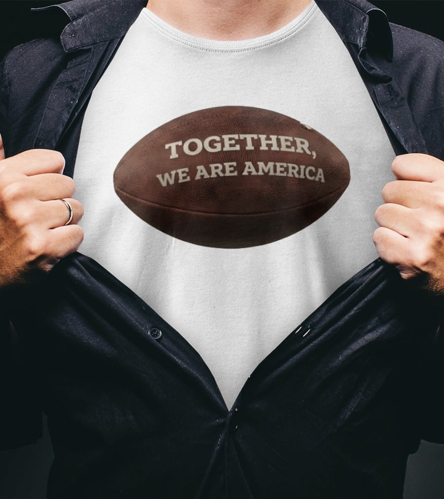 Together We Are America Bad Bunny Benito Football T-Shirt
