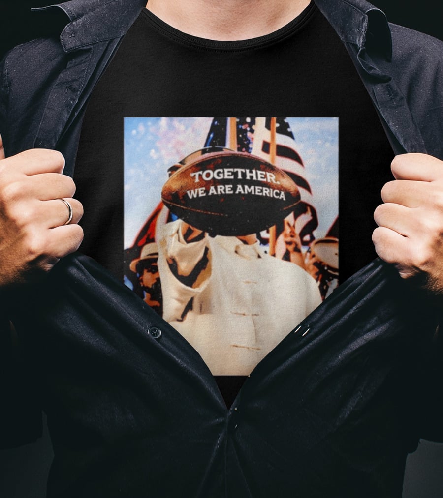 Together We Are America Bad Bunny Football T-Shirt