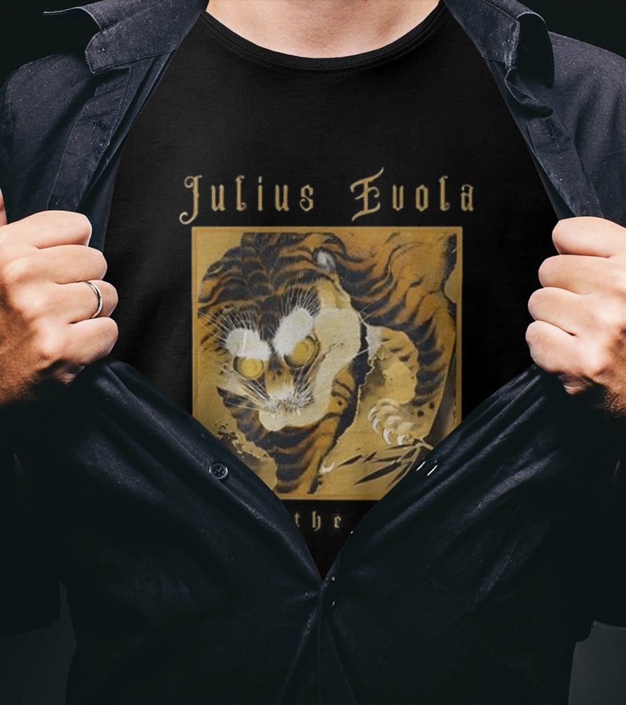 Julius Evola Ride The Tigers Fierce Golden Tiger T-Shirt