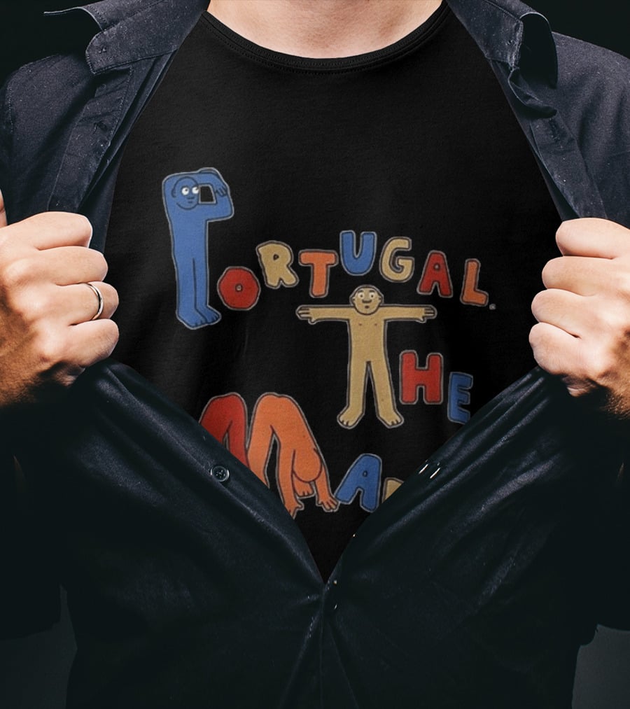 Portugal The Man Colorful Figures Playful Lettering T-Shirt