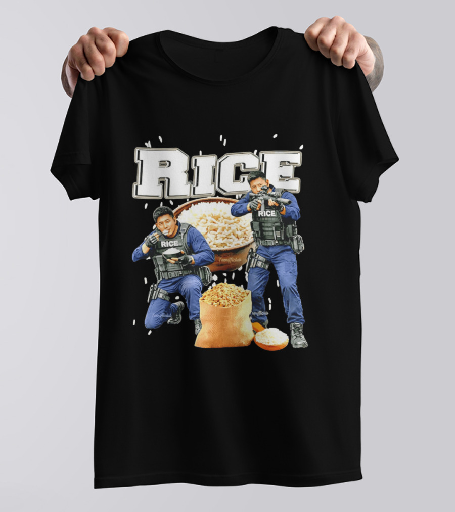 Rice Ice Police Tactical Humor T-Shirt