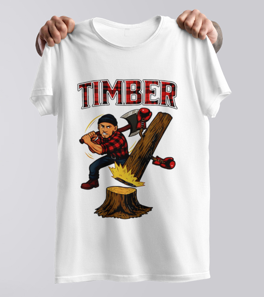 Keith Thurman Timber One Time Lumberjack Axe Boxing Gloves T-Shirt