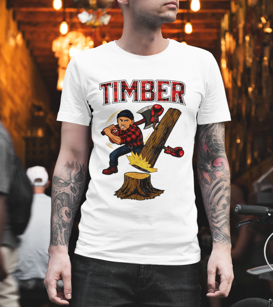 Keith Thurman Timber One Time Lumberjack Axe Boxing Gloves T-Shirt
