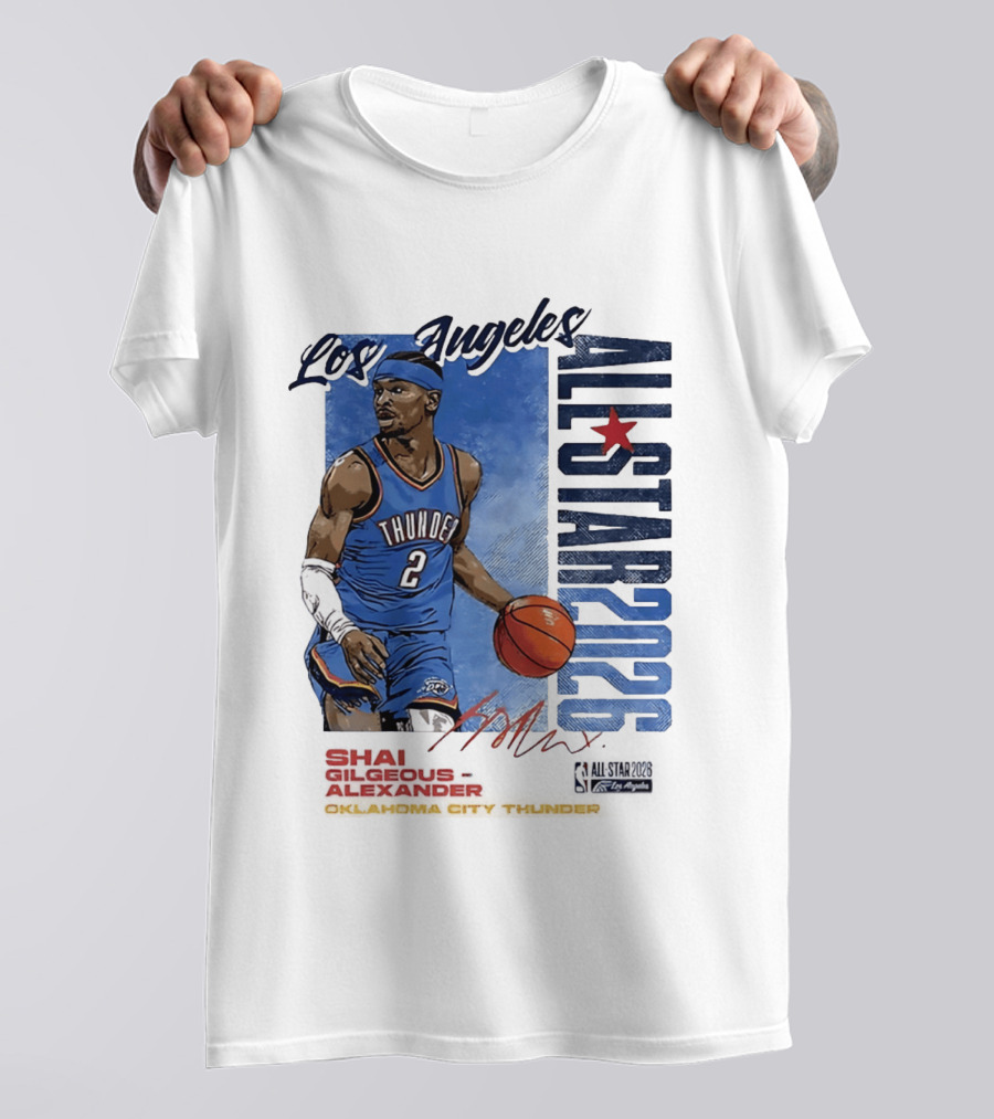Los Angeles All Star 2026 Shai Gilgeous Alexander Oklahoma City Thunder T-Shirt