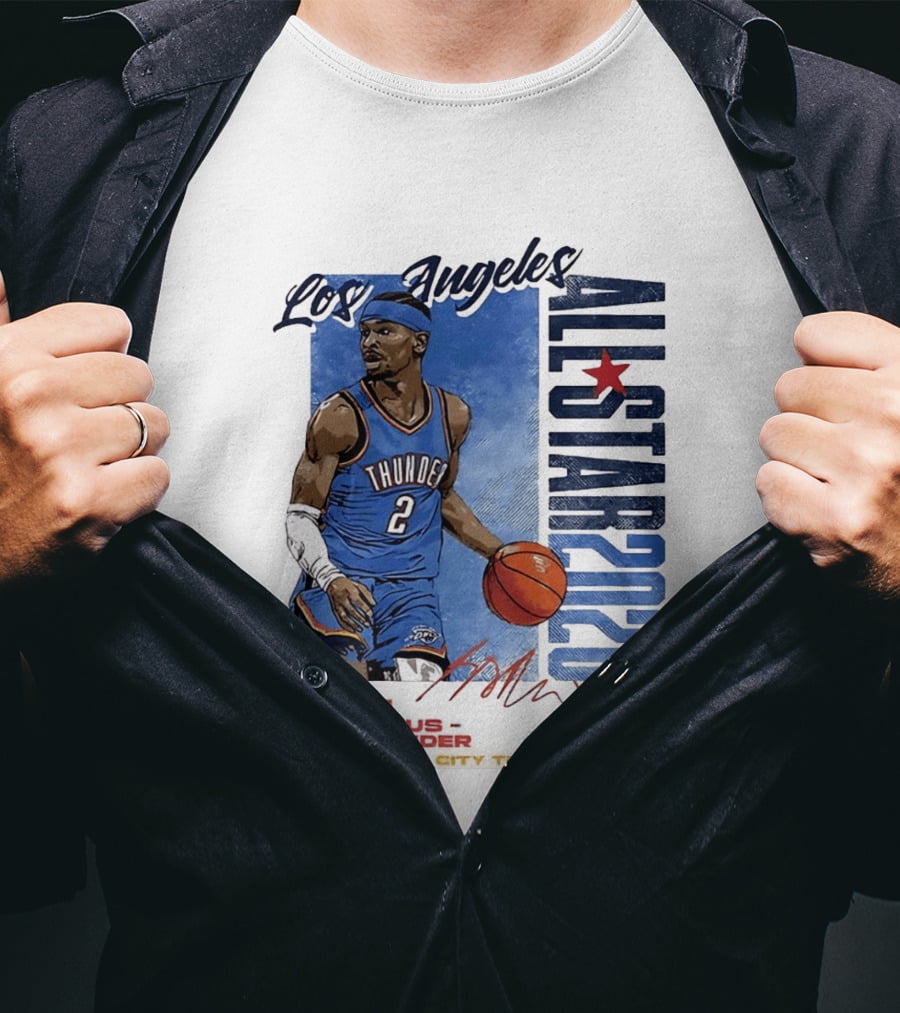 Los Angeles All Star 2026 Shai Gilgeous Alexander Oklahoma City Thunder T-Shirt