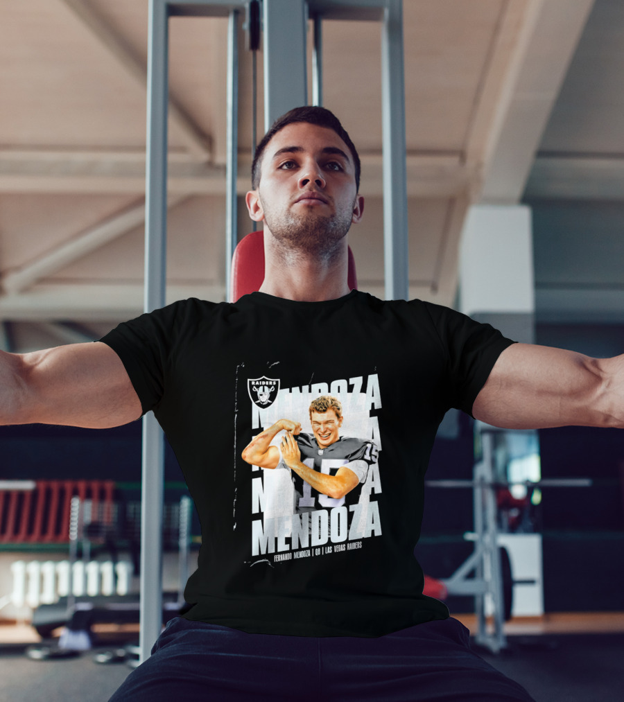 Las Vegas Raiders Fernando Mendoza Quarterback 15 Mendoza T-Shirt
