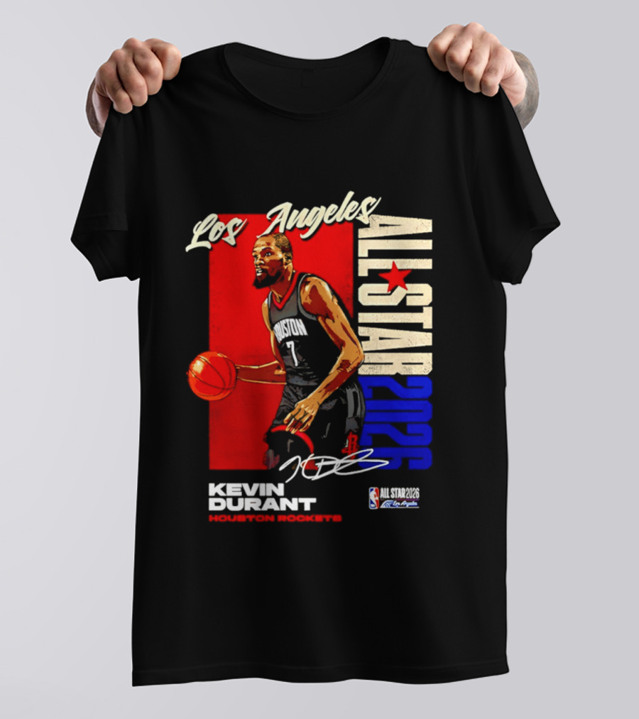 Los Angeles All Star 2026 Kevin Durant Houston Rockets T-Shirt