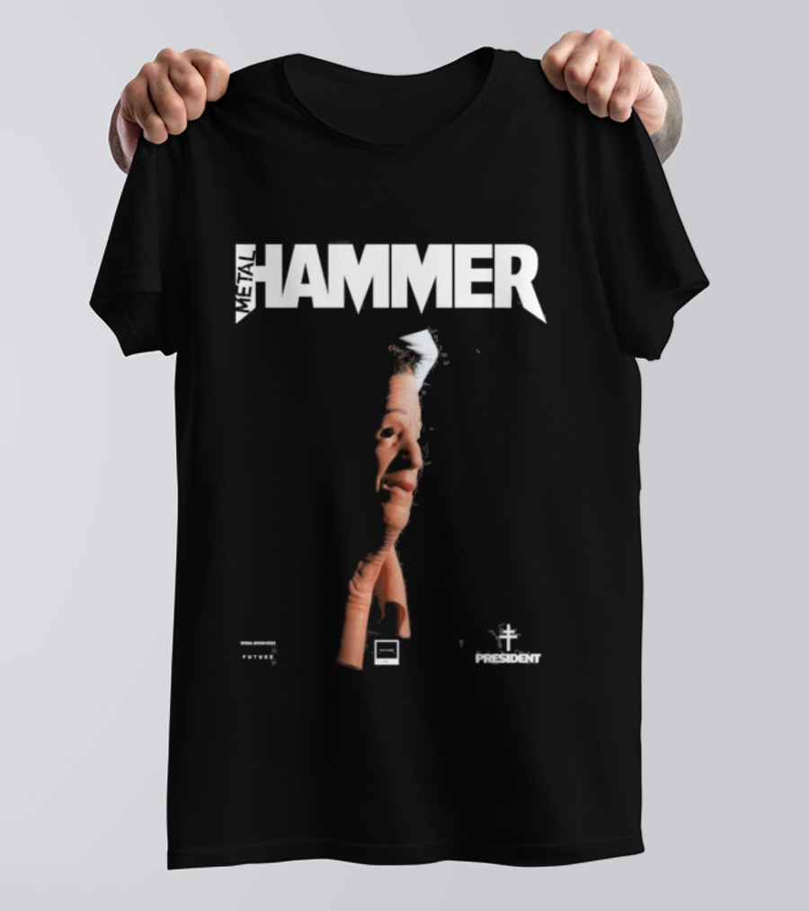 President X Metal Hammer The New Heavy 2026 Distorted Face Concept T-Shirt