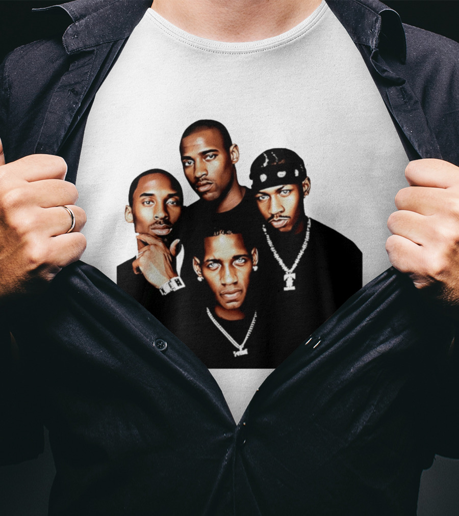 Kobe Iverson Mac Carter Basketball Legends Iconic Group T-Shirt