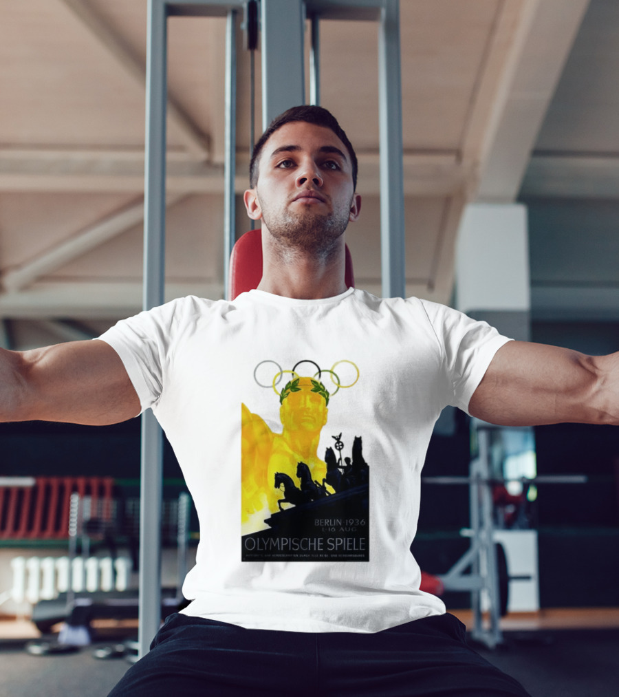 Berlin 1936 1 16 Aug Olympische Spiele Olympische Ringe Quadriga T-Shirt