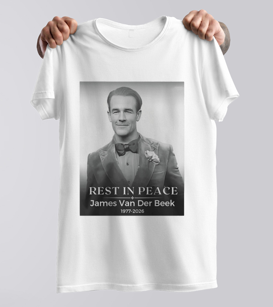 Rest In Peace James Van Der Beek 1977 2026 T-Shirt