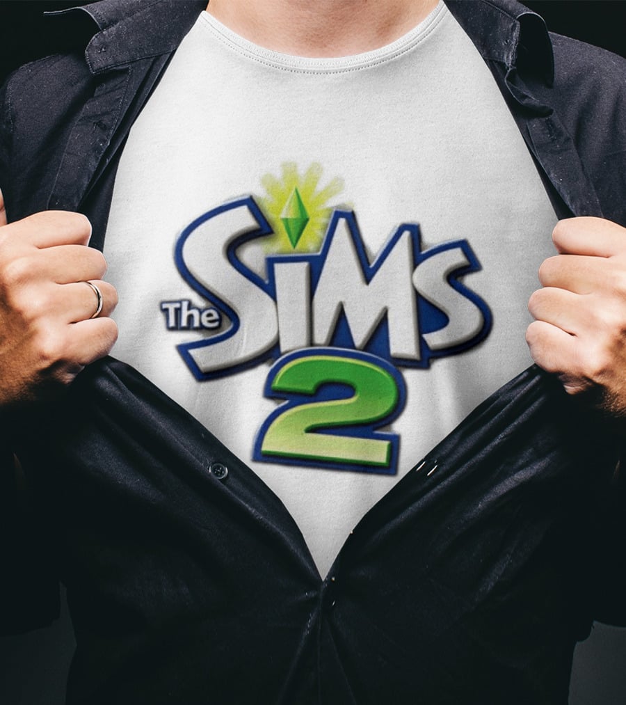 The Sims 2 Iconic Logo Nostalgic Gaming T-Shirt