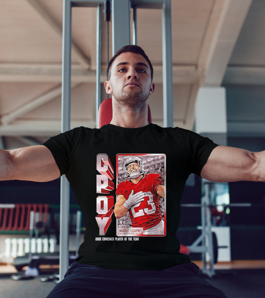 Christian Mccaffrey San Francisco 49ers CPOY 2025 Football Star T-Shirt