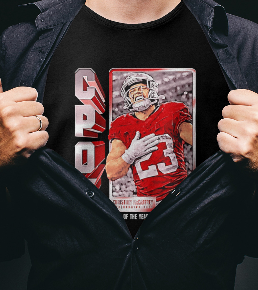 Christian Mccaffrey San Francisco 49ers CPOY 2025 Football Star T-Shirt